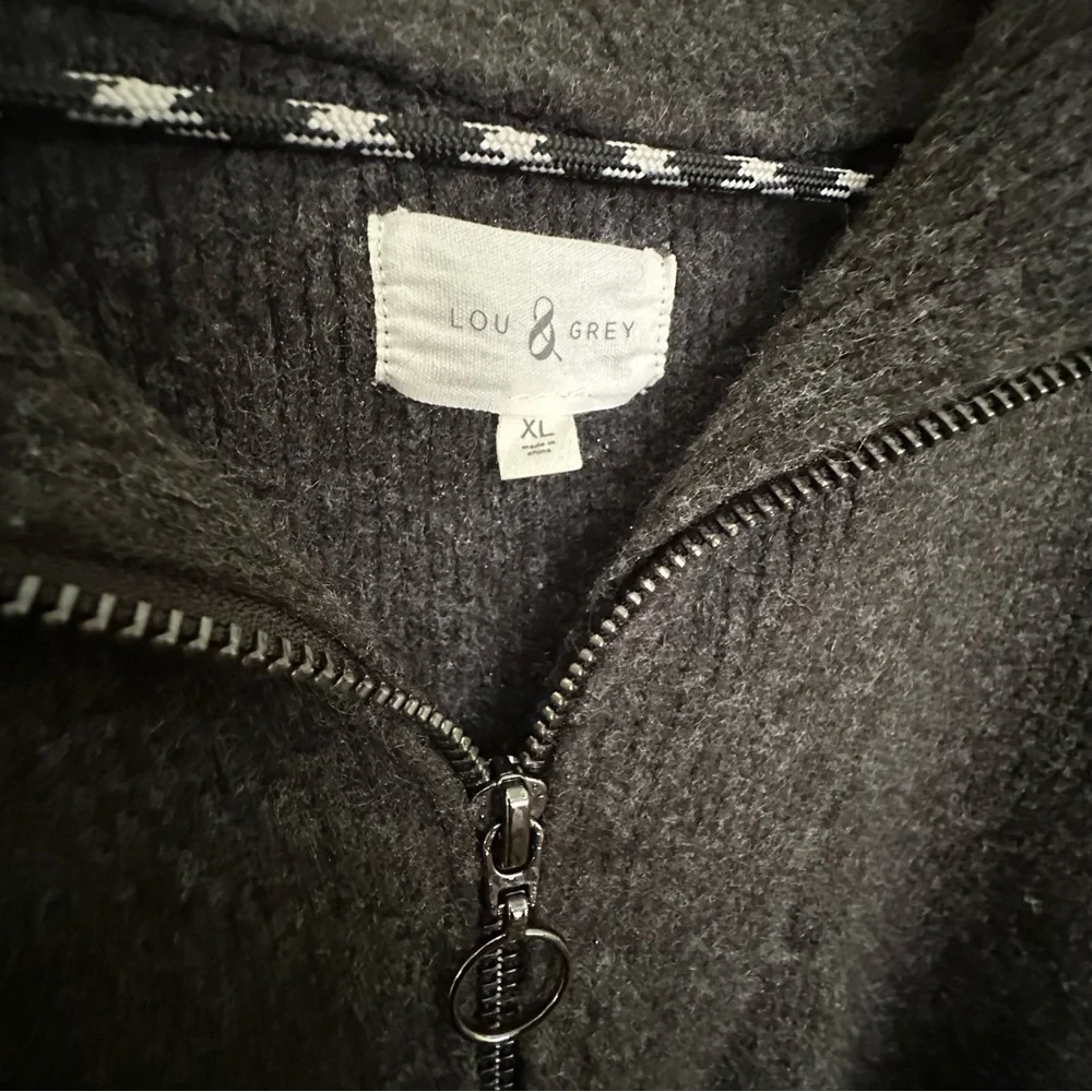 Lou & Grey | XL | Wool Blend Zip Tunic Sweater - Picture 3 of 4